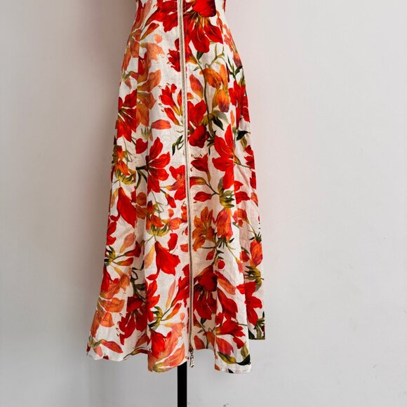 Zimmermann Tranquillity floral linen midi dress - Picture 5 of 11